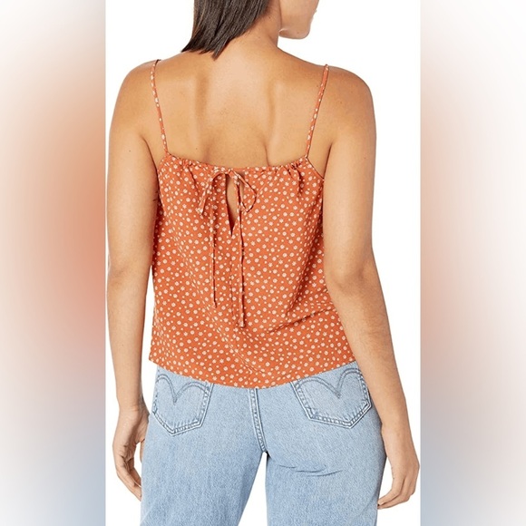 *NWT* Levi’s Camila Tie-Back Camisole Top in Orange Schoolyard Daisy, Size Small - Picture 2 of 9